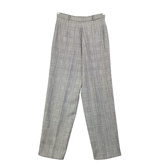 Alanni by Donnybrook Womens Plaid Wool Trouser Pants Size 12 Career Academia 90s - Picture 4 of 11